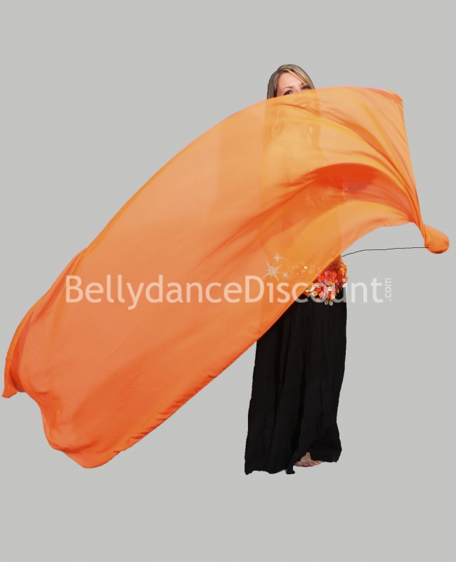 Veil Poi naranja para danza del vientre