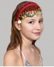 Diadema roja de danza del vientre