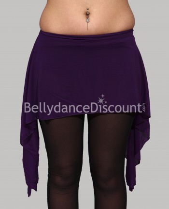 Dark purple short skirt-style oriental dance belt