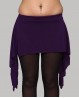 Dark purple short skirt-style oriental dance belt