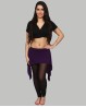 Cinturón violeta para danza del vientre estilo falda