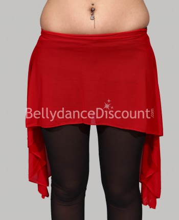 Red short skirt-style oriental dance belt