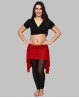 Red short skirt-style oriental dance belt