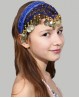 Dark blue oriental dance hairband