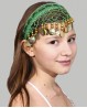 Green oriental dance hairband
