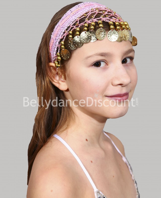 Diadema rosa pálido de danza del vientre