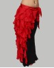 Ceinture de danse orientale tombante rouge