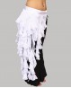 Ceinture de danse orientale tombante blanche