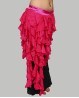 Ceinture de danse orientale tombante rose