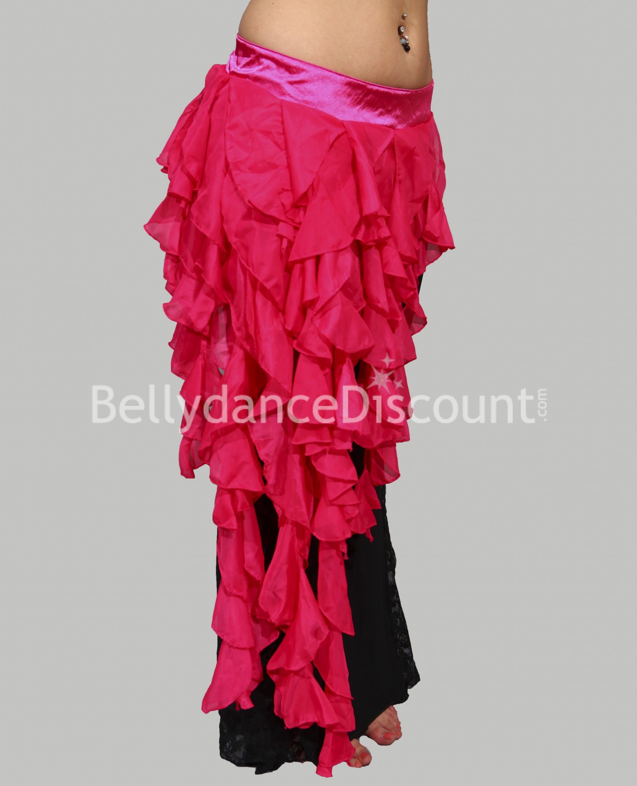 Cintura di danza del ventre cadente fucsia Cintura di danza del ventre cadente fucsia