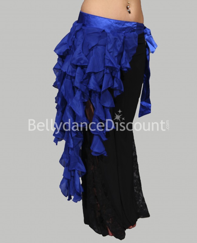 Dark blue drooping belt for belly dance