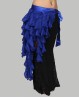 Ceinture de danse orientale tombante bleue