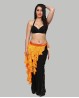 Ceinture de danse orientale tombante orange