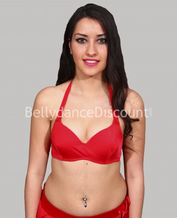 Reggiseno basico di danza del ventre rosso