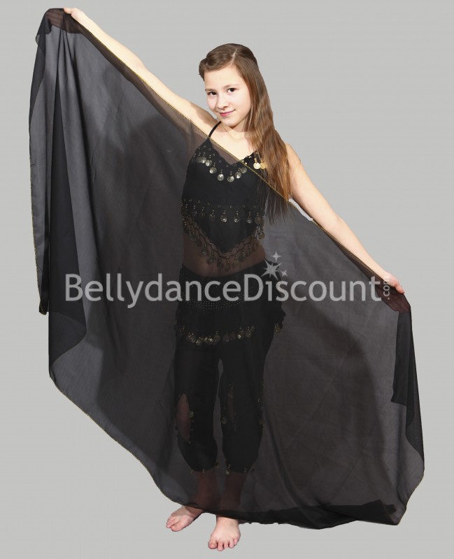 Black  belly dance children’s veil 