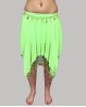 Green belly dance short skirt
