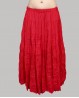 Tribal red oriental dance skirt