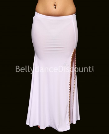 White Bellydance pencil skirt