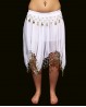 White belly dance short skirt