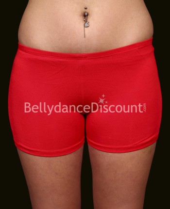 Red oriental dance shorty