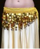 Ceinture de danse orientale pastilles jaunes