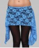 Ceinture de danse orientale dentelle bleu ciel