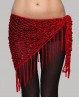 Red fishnet Bellydance belt
