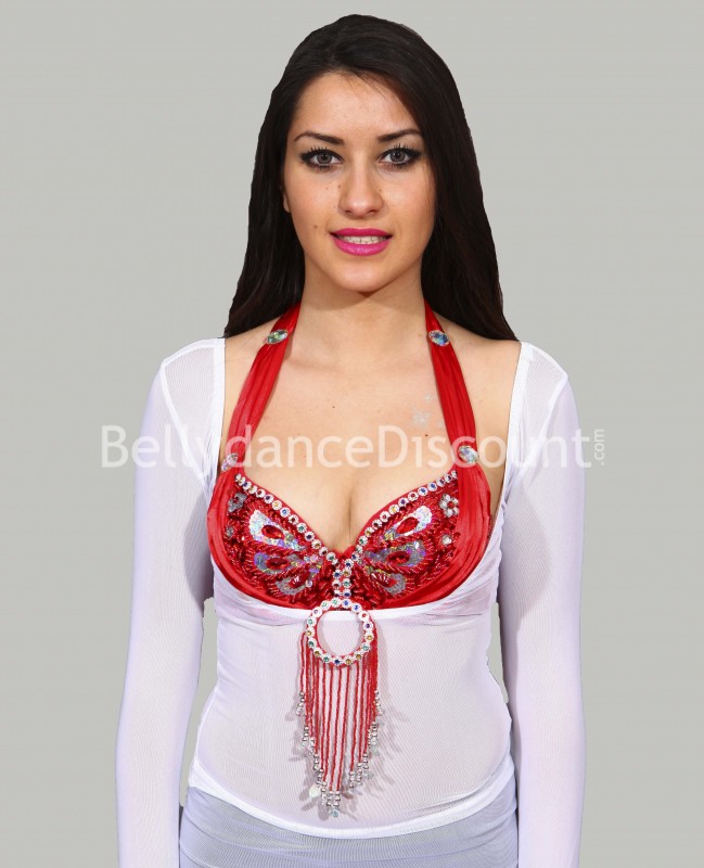 Top de danse transparent blanc
