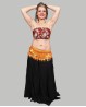 Bellydance belt with coins orange
