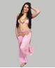 Light pink sparkling Bellydance top