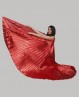 Alas de Isis metalizadas rojo rubí para danza oriental