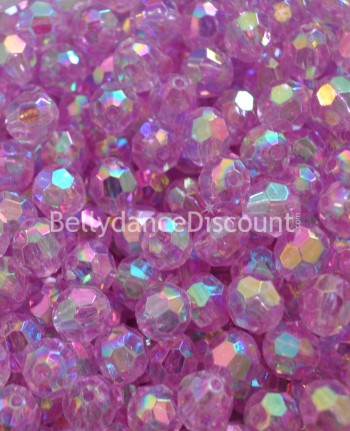 Pack of 50 mauve big beads 