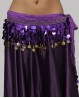Ceinture de danse orientale pastilles violettes