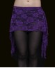 Purple Bellydance belt in lace