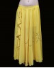 Jupe enfant de danse orientale fendue jaune