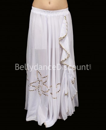 Falda blanca para niña, ideal para danza del vientre 