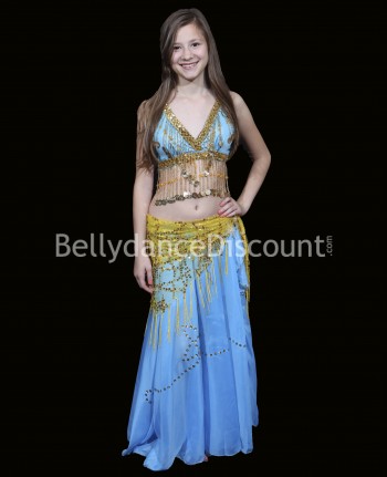 Light blue belly dance...