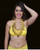 Top di danza del ventre brillante giallo