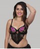 Black belly dance bra