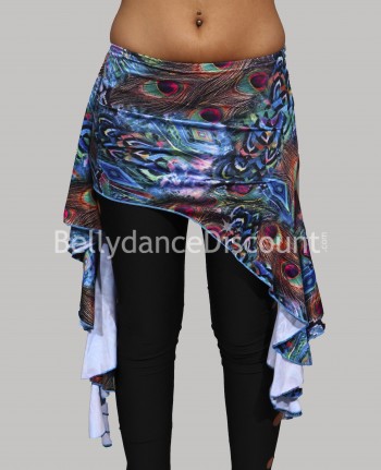 Light blue printed Bellydance belt