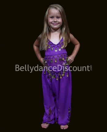 Costume bambina di danza del ventre viola