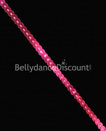Paillettenbesatz in Fuchsia 1 Meter