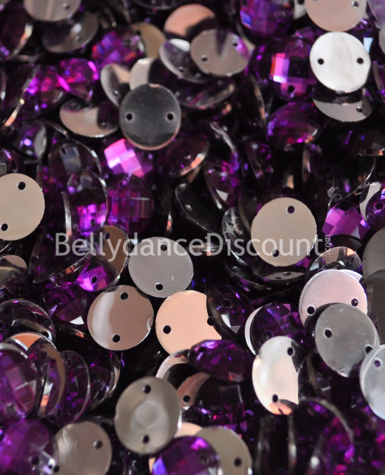 30 sew on rhinestones purple - Rounds 30 sew on rhinestones purple - Rounds