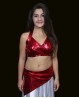 Kids' dance red set top + belt