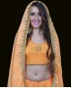 Velo di danza Bollywood arancio