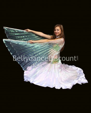 Transparent Bellydance Isis wings for kids white