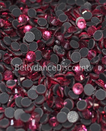 500 pieces hot fix strass pink color