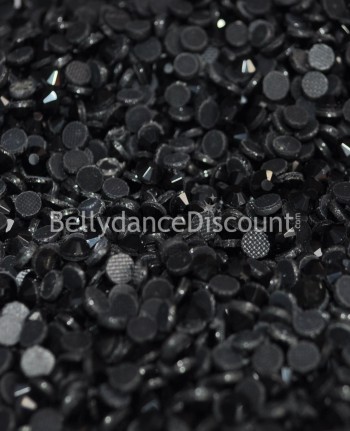 500 pieces hot fix strass black color