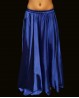 Dark blue belly dance satin skirt