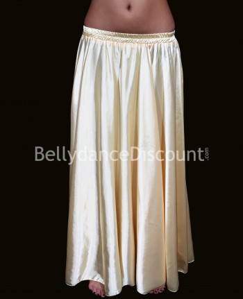 Gold belly dance satin skirt